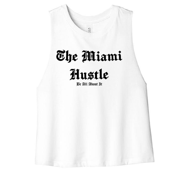 The Miami Hustle Women's Racerback Cropped Tank