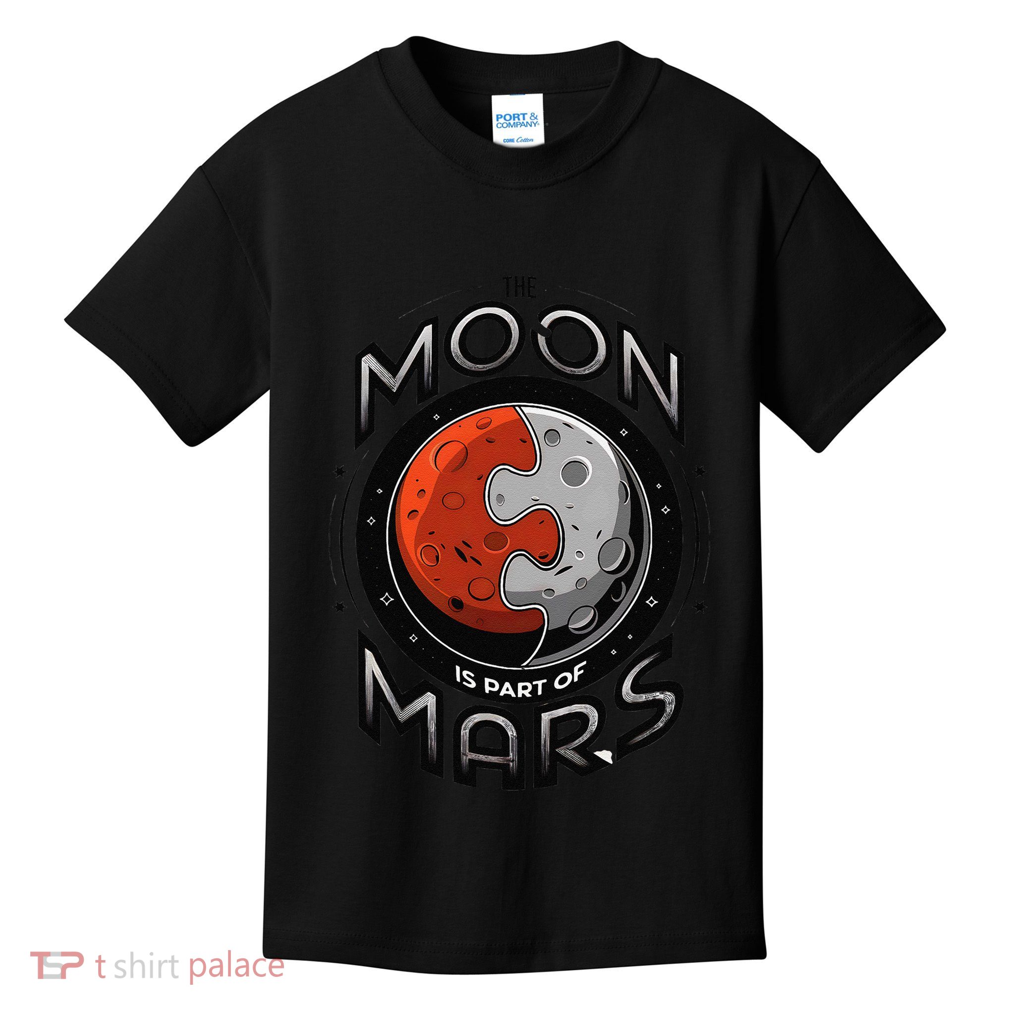 The Moon Is Part Of Mars Anti Trump Kids T-Shirt