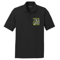 Trust Me IM A Lawn Mower Mechanic Funny Gardening Father PosiCharge RacerMesh Polo