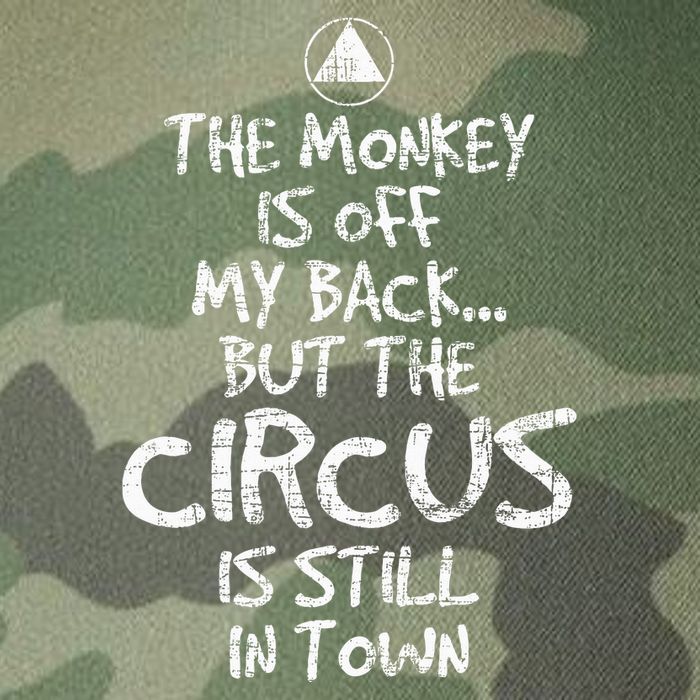The Monkey Is Off My Back Sobriety Anniversary Sober Aa Na Legacy Tie Dye Trucker Hat