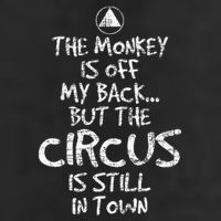 The Monkey Is Off My Back Sobriety Anniversary Sober Aa Na Cool Comfort Performance Bucket Hat
