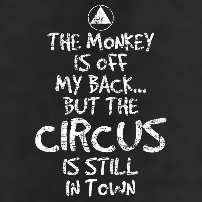 The Monkey Is Off My Back Sobriety Anniversary Sober Aa Na Cool Comfort Performance Bucket Hat