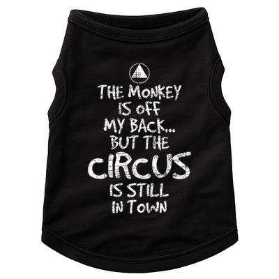 The Monkey Is Off My Back Sobriety Anniversary Sober Aa Na Doggie Tank