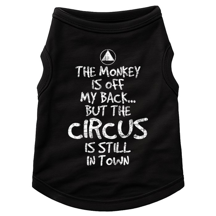 The Monkey Is Off My Back Sobriety Anniversary Sober Aa Na Doggie Tank