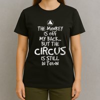 The Monkey Is Off My Back Sobriety Anniversary Sober Aa Na T-Shirt