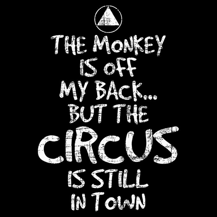 The Monkey Is Off My Back Sobriety Anniversary Sober Aa Na Sustainable Bucket Hat