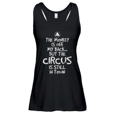 The Monkey Is Off My Back Sobriety Anniversary Sober Aa Na Ladies Essential Flowy Tank