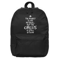 The Monkey Is Off My Back Sobriety Anniversary Sober Aa Na 16 in Basic Backpack