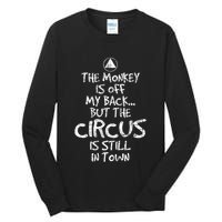 The Monkey Is Off My Back Sobriety Anniversary Sober Aa Na Tall Long Sleeve T-Shirt