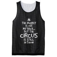 The Monkey Is Off My Back Sobriety Anniversary Sober Aa Na Mesh Reversible Basketball Jersey Tank