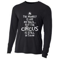 The Monkey Is Off My Back Sobriety Anniversary Sober Aa Na Cooling Performance Long Sleeve Crew