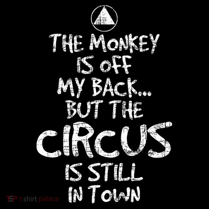 The Monkey Is Off My Back Sobriety Anniversary Sober Aa Na Cooling Performance Long Sleeve Crew