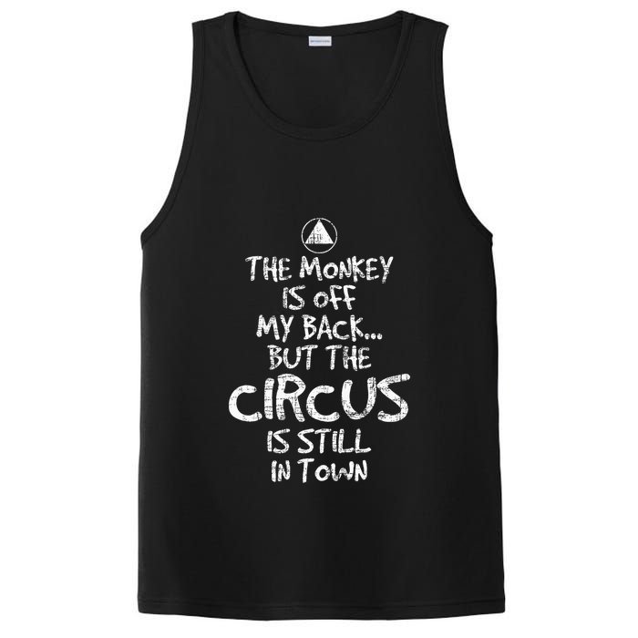 The Monkey Is Off My Back Sobriety Anniversary Sober Aa Na PosiCharge Competitor Tank