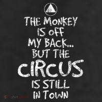 The Monkey Is Off My Back Sobriety Anniversary Sober Aa Na Golf Towel