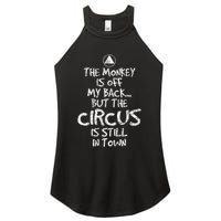 The Monkey Is Off My Back Sobriety Anniversary Sober Aa Na Women's Perfect Tri Rocker Tank