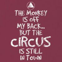 The Monkey Is Off My Back Sobriety Anniversary Sober Aa Na 16oz Travel Tumbler