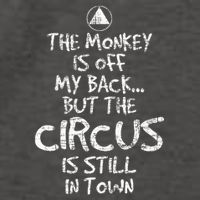 The Monkey Is Off My Back Sobriety Anniversary Sober Aa Na Vector Backpack