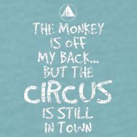 The Monkey Is Off My Back Sobriety Anniversary Sober Aa Na Sueded Cloud Jersey T-Shirt
