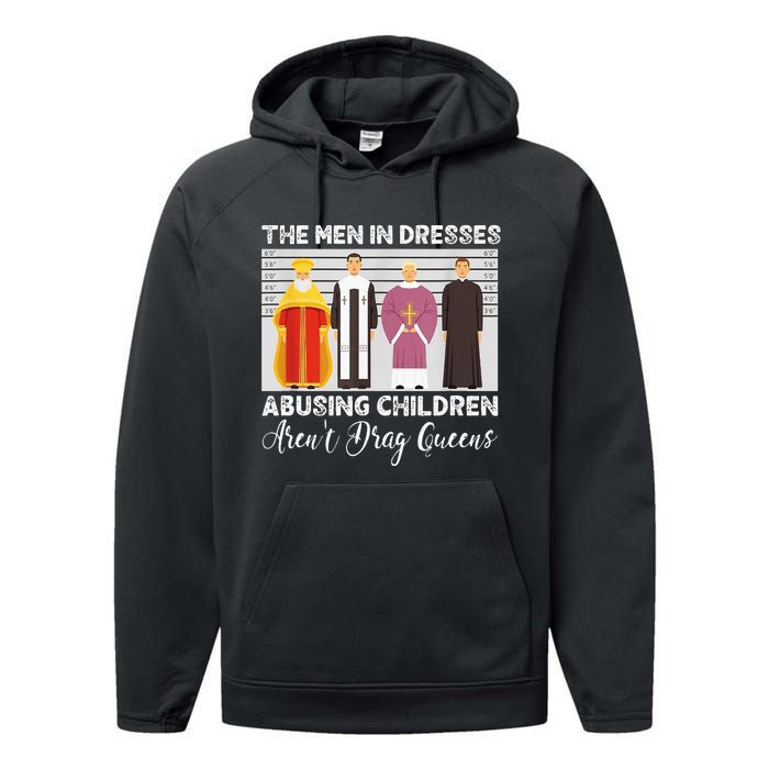 The Men In Dresses Abusing Children Arent Drag Queens Performance Fleece Hoodie