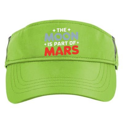 The Moon Is Part Of Mars Adult Drive Performance Visor