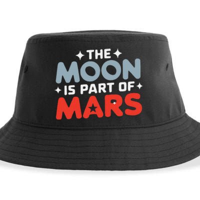 The Moon Is Part Of Mars Sustainable Bucket Hat