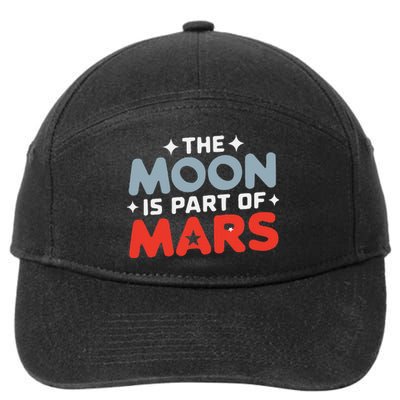 The Moon Is Part Of Mars 7-Panel Snapback Hat