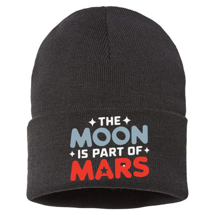 The Moon Is Part Of Mars Sustainable Knit Beanie