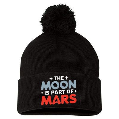 The Moon Is Part Of Mars Pom Pom 12in Knit Beanie