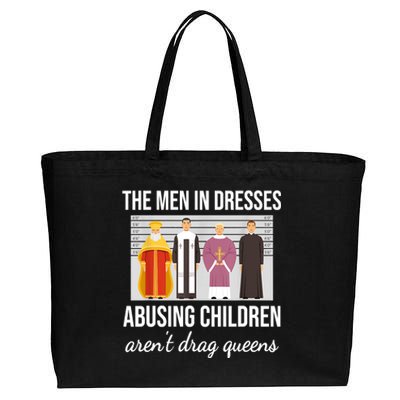 The Men In Dresses Abusing Children Aren't Drag Queens Cotton Canvas Jumbo Tote