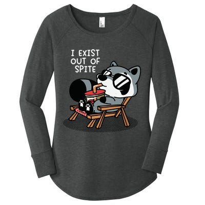 The Mandatoryfunday I Exit Out Of Spite Women's Perfect Tri Tunic Long Sleeve Shirt
