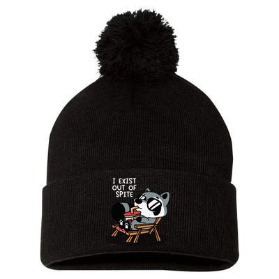 The Mandatoryfunday I Exit Out Of Spite Pom Pom 12in Knit Beanie