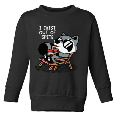 The Mandatoryfunday I Exit Out Of Spite Toddler Sweatshirt