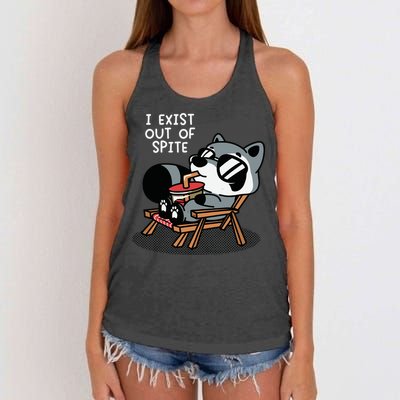 The Mandatoryfunday I Exit Out Of Spite Women's Knotted Racerback Tank