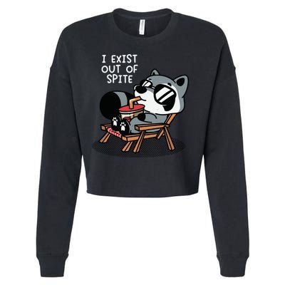 The Mandatoryfunday I Exit Out Of Spite Cropped Pullover Crew