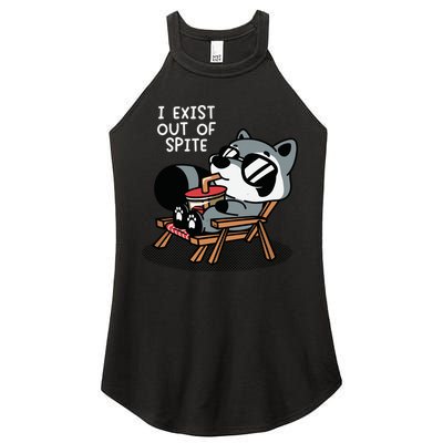 The Mandatoryfunday I Exit Out Of Spite Women's Perfect Tri Rocker Tank