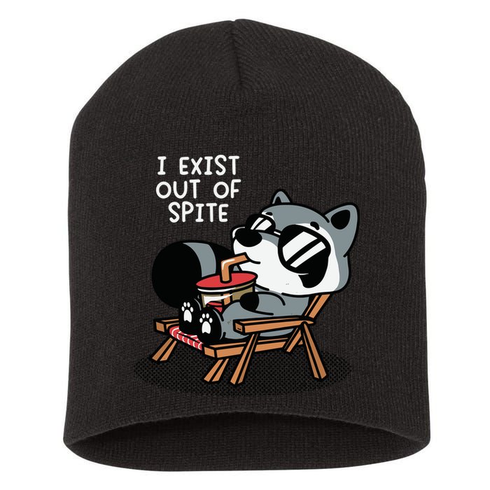 The Mandatoryfunday I Exit Out Of Spite Short Acrylic Beanie