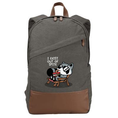 The Mandatoryfunday I Exit Out Of Spite Cotton Canvas Backpack
