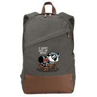 The Mandatoryfunday I Exit Out Of Spite Cotton Canvas Backpack
