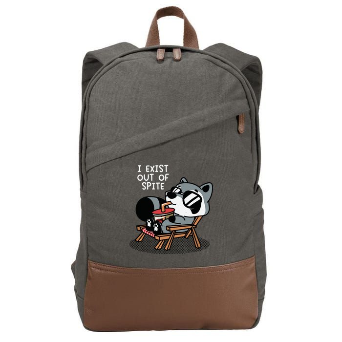 The Mandatoryfunday I Exit Out Of Spite Cotton Canvas Backpack