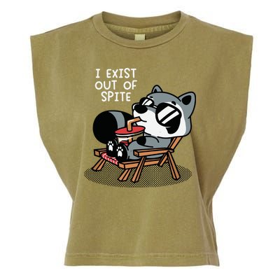 The Mandatoryfunday I Exit Out Of Spite Garment-Dyed Women's Muscle Tee