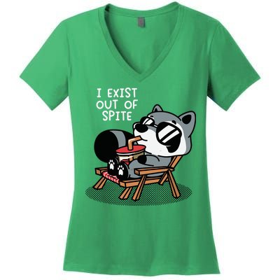 The Mandatoryfunday I Exit Out Of Spite Women's V-Neck T-Shirt