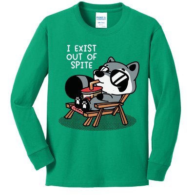The Mandatoryfunday I Exit Out Of Spite Kids Long Sleeve Shirt