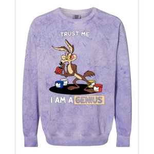 Trust Me I Am A Genius Colorblast Crewneck Sweatshirt