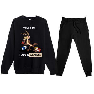 Trust Me I Am A Genius Premium Crewneck Sweatsuit Set