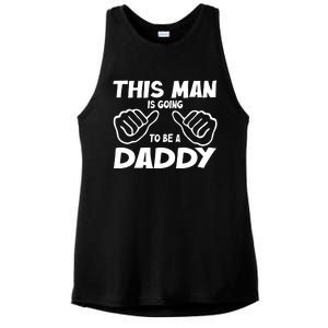 This Man Is Going To Be A Daddy Ladies PosiCharge Tri-Blend Wicking Tank