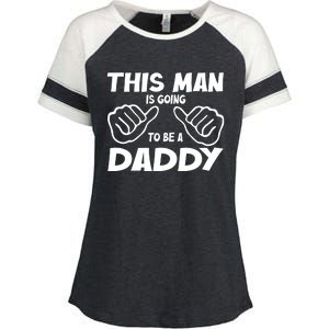 This Man Is Going To Be A Daddy Enza Ladies Jersey Colorblock Tee