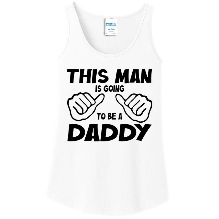 This Man Is Going To Be A Daddy Ladies Essential Tank