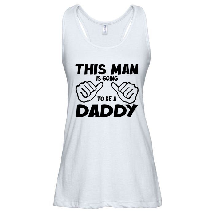 This Man Is Going To Be A Daddy Ladies Essential Flowy Tank