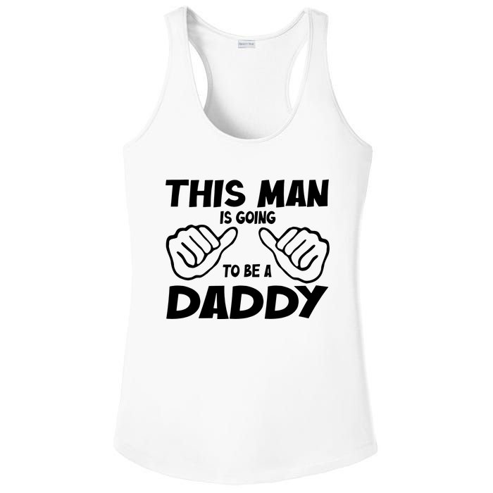 This Man Is Going To Be A Daddy Ladies PosiCharge Competitor Racerback Tank