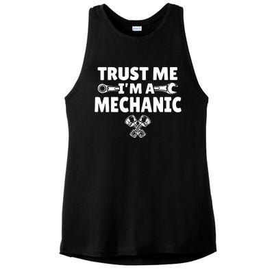 Trust Me I'm A Bike Mechanic Ladies PosiCharge Tri-Blend Wicking Tank